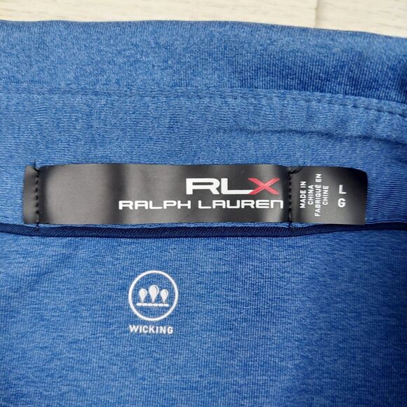 RLX Ralph‎ Lauren Polo Shirt Mens Large Blue Wicking TPC Sawgrass Golf Athletic - Picture 5 of 7